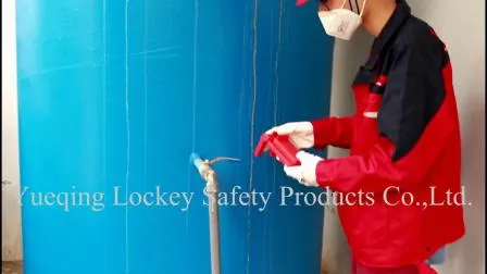 Roter, vollständig isolierter Kugelhahn mit einstellbarer Verriegelung aus ABS-Material (ABVL03)