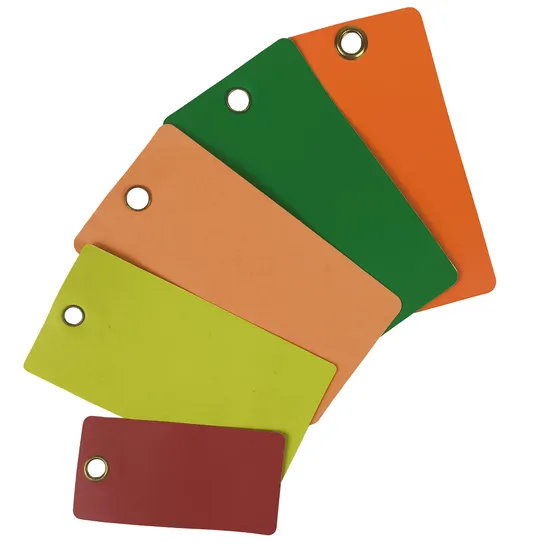 Passen Sie das wasserdichte PVC-Sicherheitsetikettenetikett mit leerem Inhalt und Lockout-Tagout an