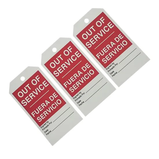 Industry Plastic Warning Safety Lockout Tagout Tags