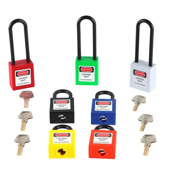 Qvand 38 mm rot Loto Lockout Tagout Sicherheitsvorhängeschloss Kunststoff nicht