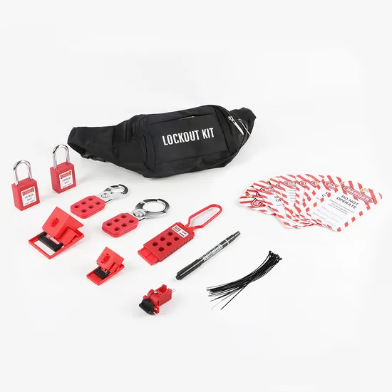 Sicherheits-Lockout-Tagout-Geräte Persönliches Loto-Vorhängeschloss Isolierung Elektrischer MCB-Kit