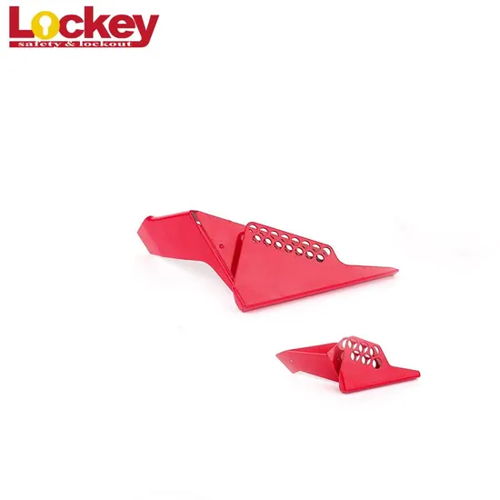 Lockey Rot 7 Löcher Stahl Standard Kugelhahn Verriegelung für Rohre Sbvl02