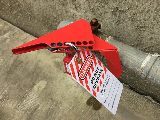 Sicherheitsverriegelungsvorrichtung für Kugelhahn aus Stahl, geeignet für DN8