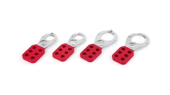 Hersteller 6 Vorhängeschloss Löcher Stahl Backen Klemme Sicherheit Lockout Haspe 38mm