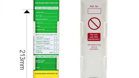 Multifunktionales Gerüstschild zur Sicherheitsverriegelung