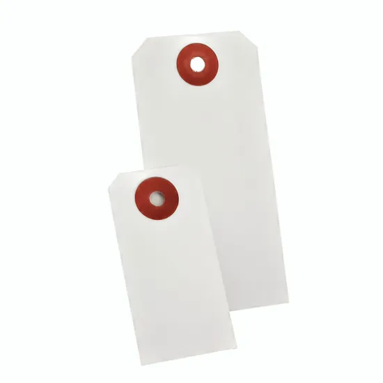 Individuell gestaltete Warnschilder mit Ösen aus Papier zur Sperrung