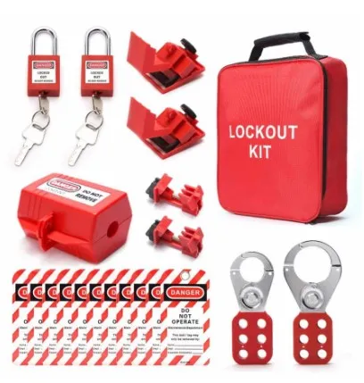 Loto-Kit für elektrische Klemme am Leistungsschalter Lockout Tagout Sicherheitsvorhängeschloss