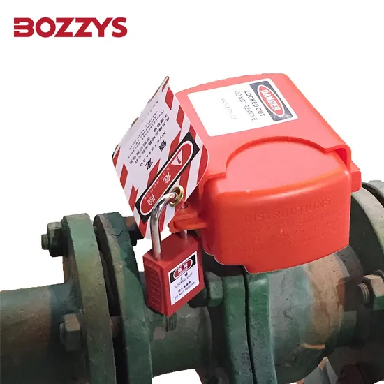 Bozzys Safety PP Einstellbare Standard-Kugelschieber-Verriegelung mit Flansch
