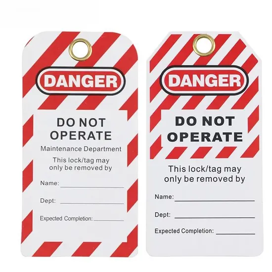 Perforierte PVC-Warnschilder mit der Aufschrift „Nicht bedienen“ zur Sensibilisierung für die Sicherheit